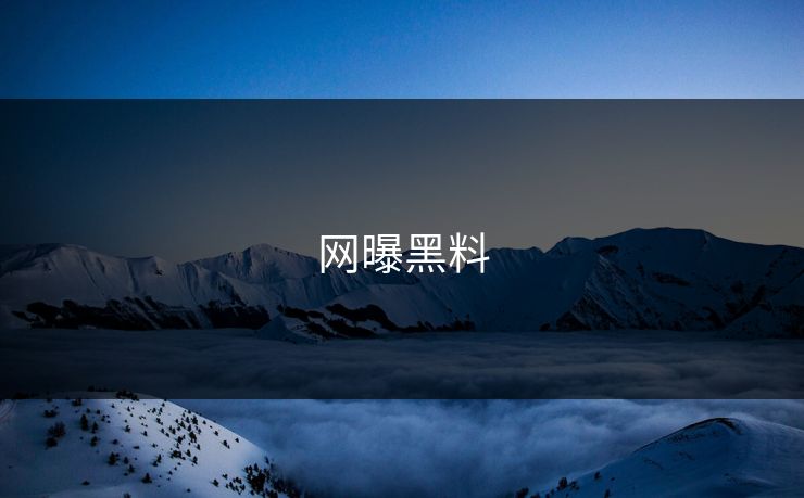 网曝黑料 网曝黑料